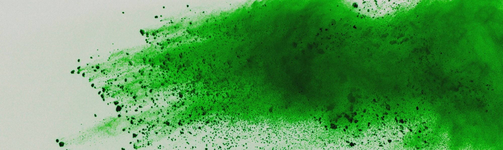 Green colour splash