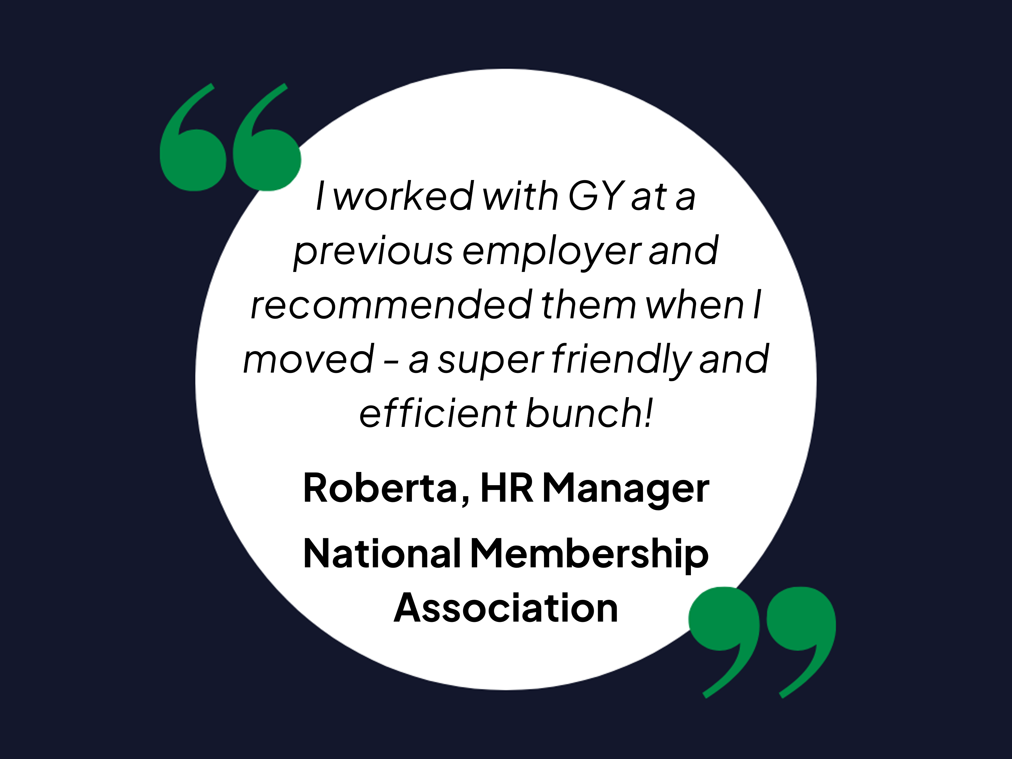 Membership Association Testimonial