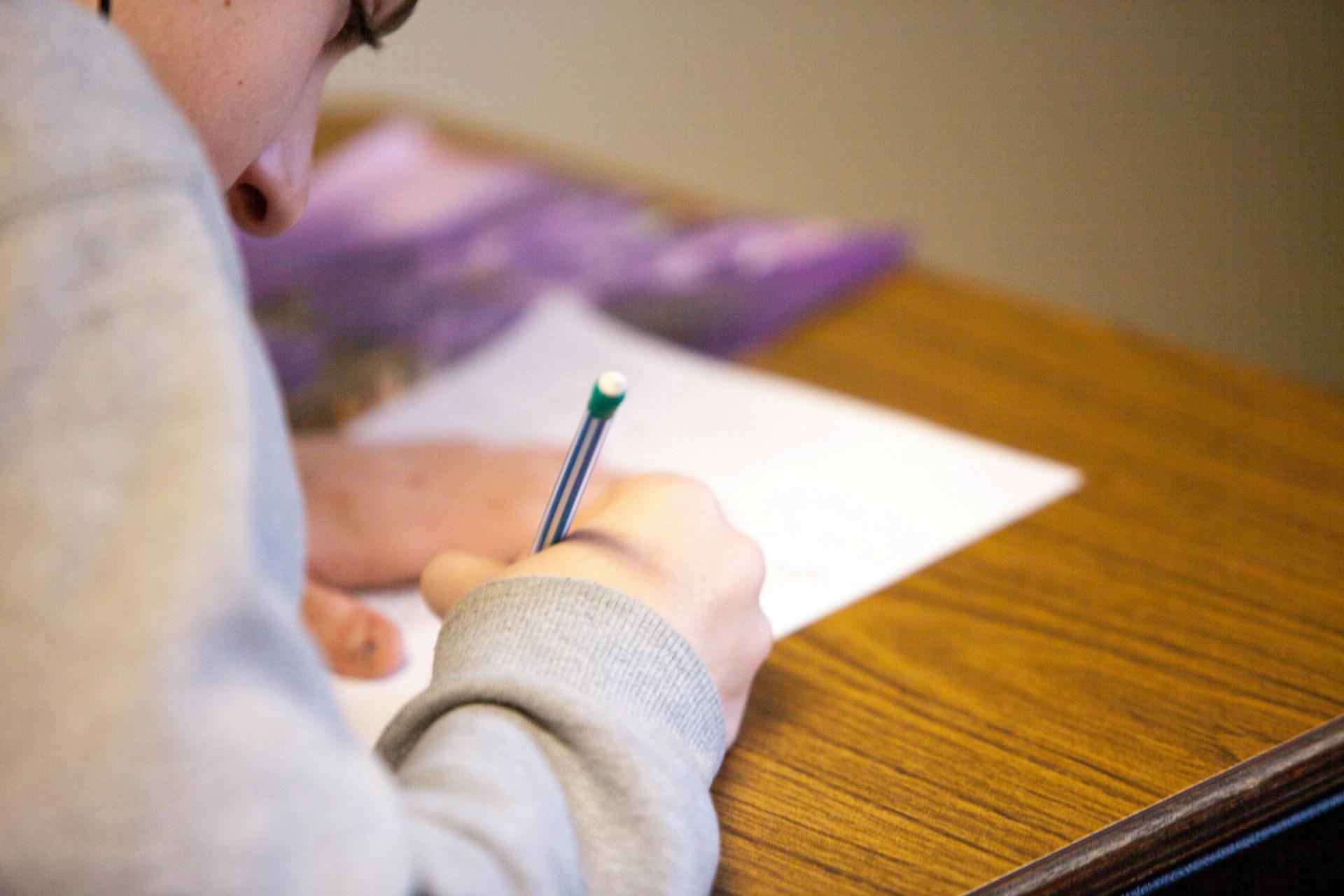 Students sitting an exam