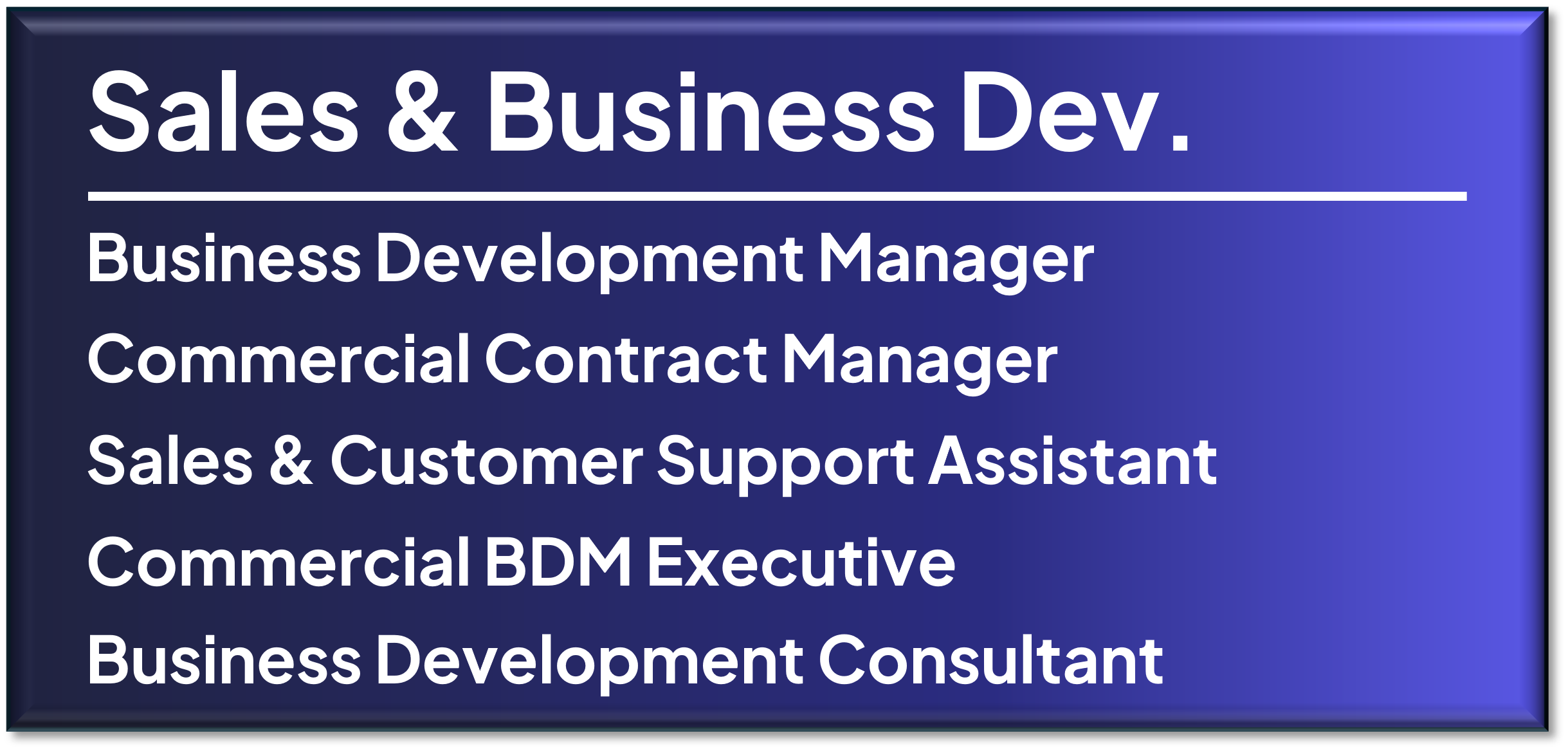 sales support role types sales support role types