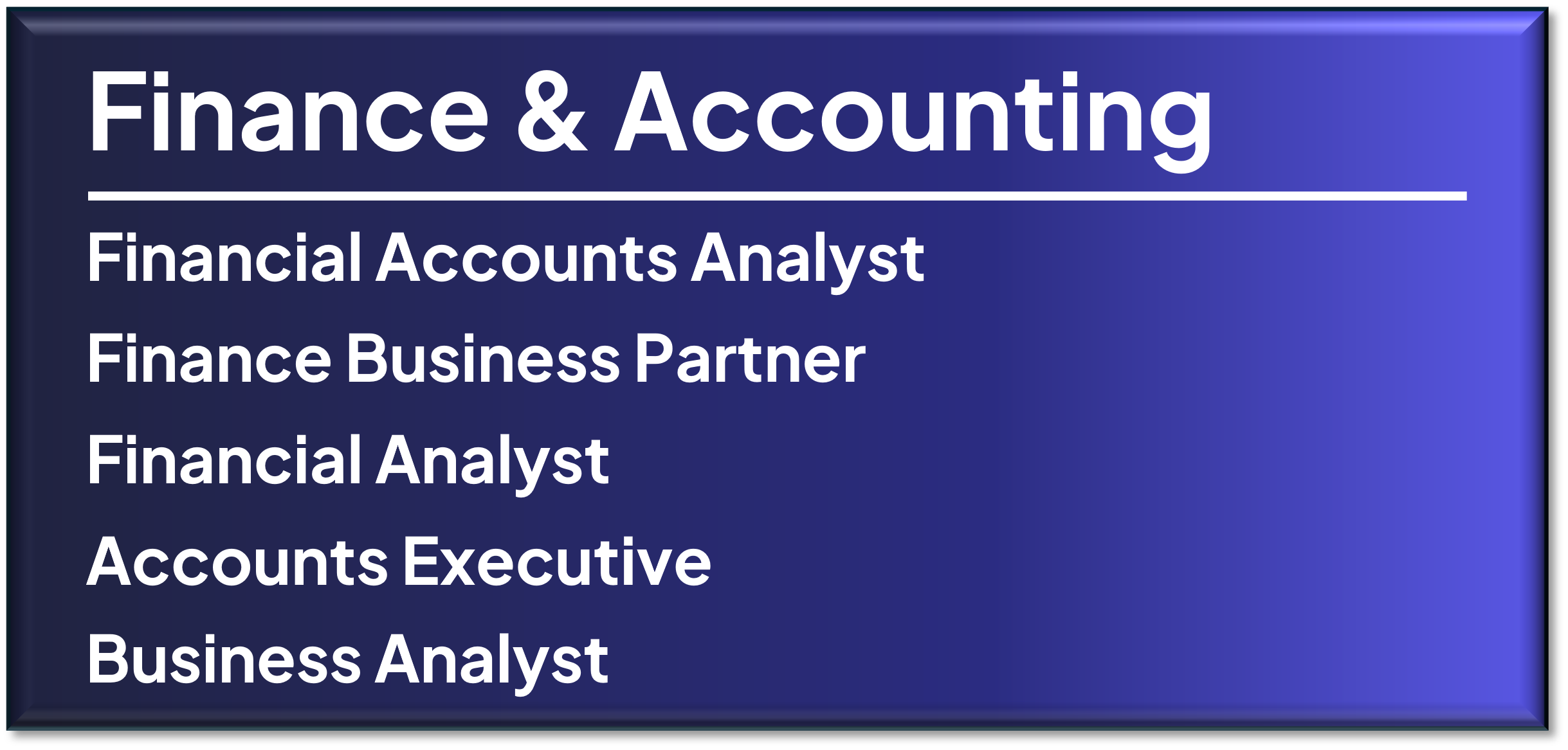 finance role types finance role types