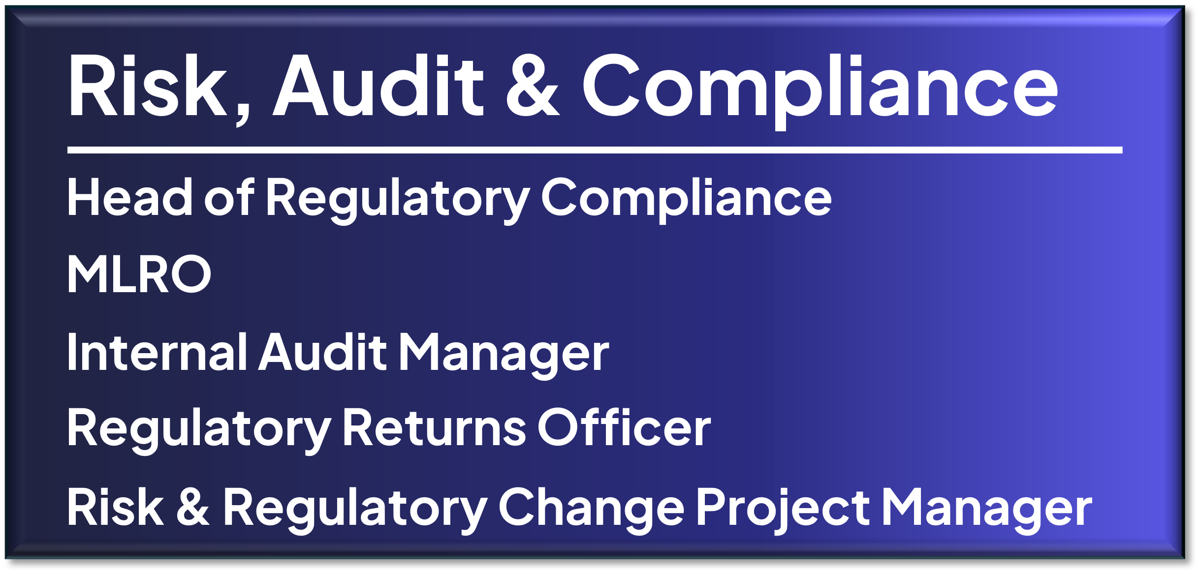 risk and compliance role types risk and compliance role types
