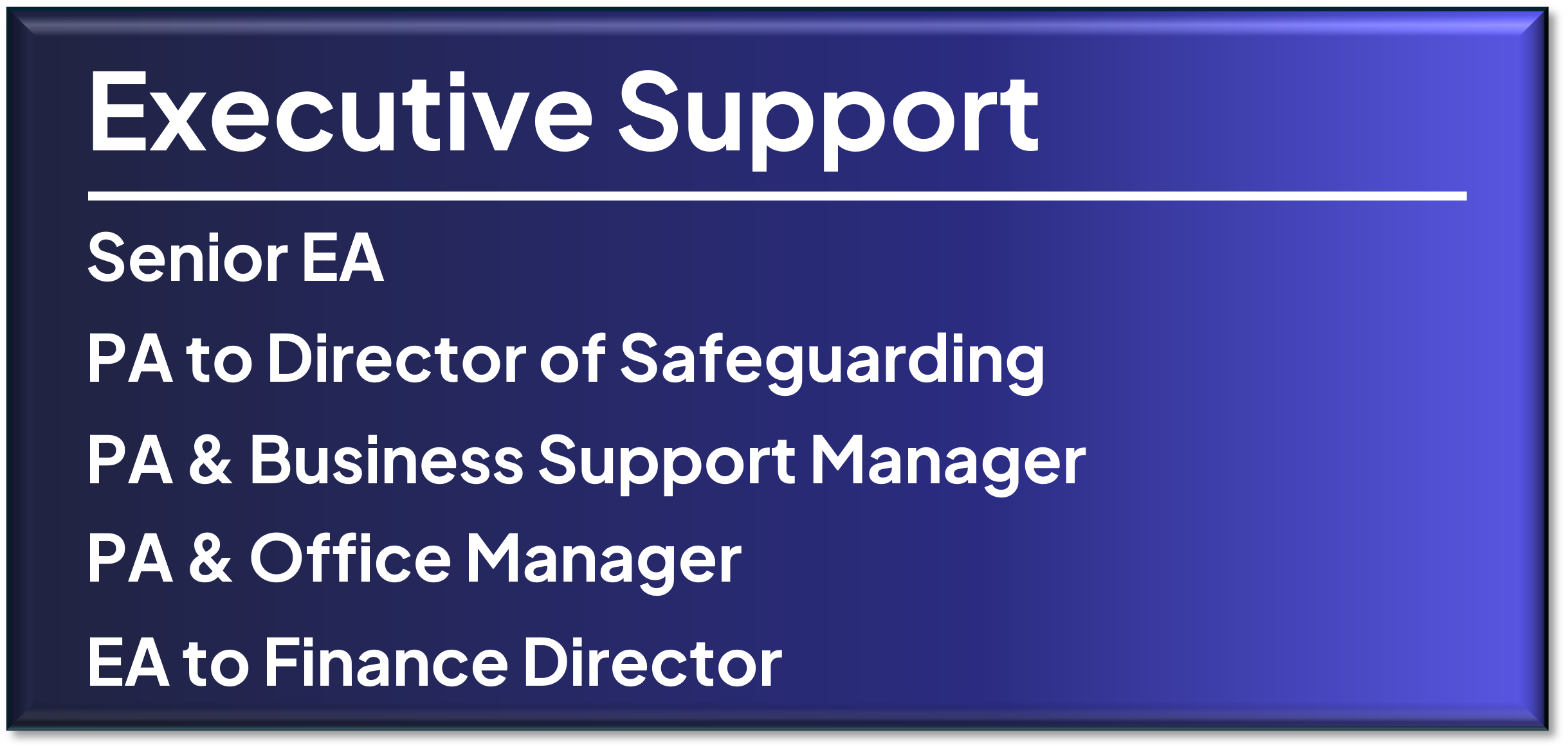 executive support role types executive support role types