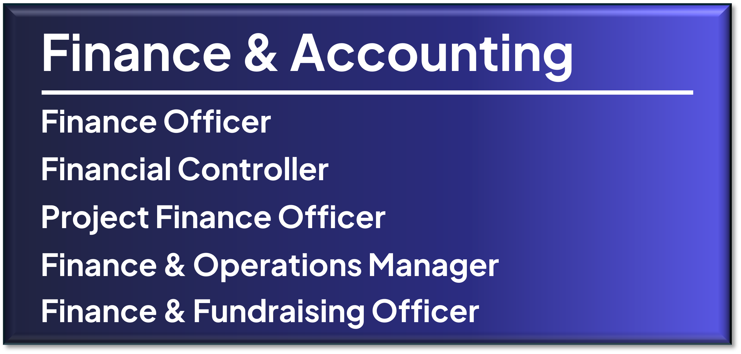finance role types finance role types